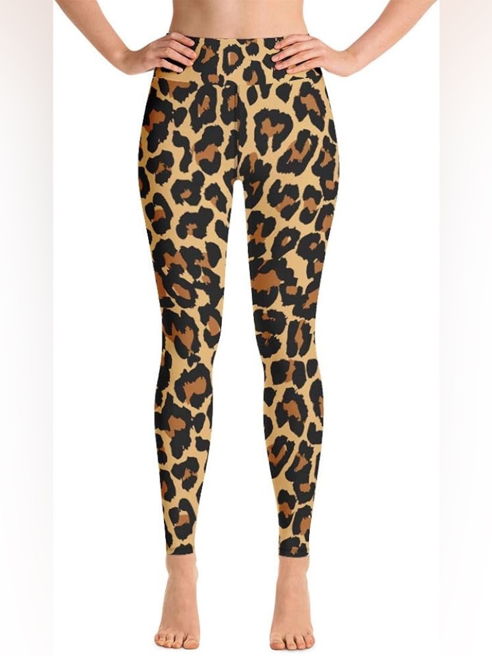 SUNDAWG Leopard Print Leggings • Size M • High Stretch Activewear